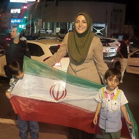 اخبار گوی زن در جشن خیابانی برد والیبال + تصویر
