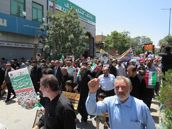 گزارش تصویری راهپیمایی روز قدس در کبودراهنگ