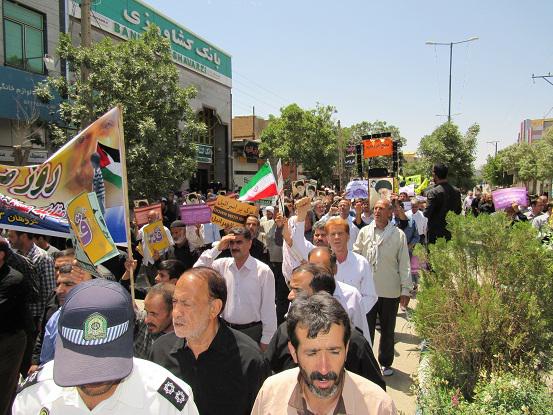 گزارش تصویری راهپیمایی روز قدس در کبودراهنگ