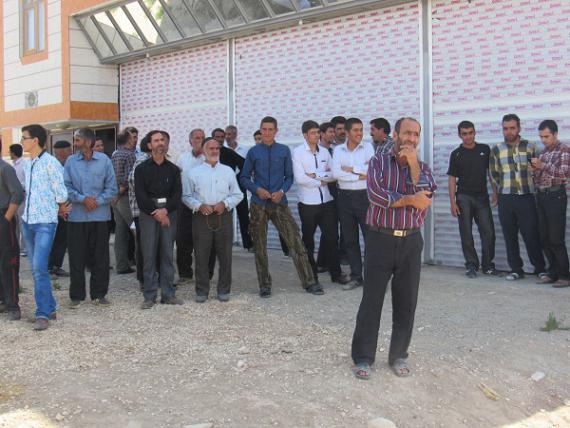 تشییع شهدای گمنام در روستای بابان