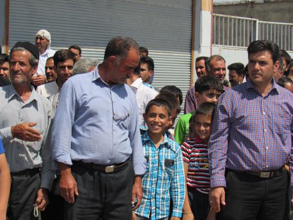 تشییع شهدای گمنام در روستای بابان