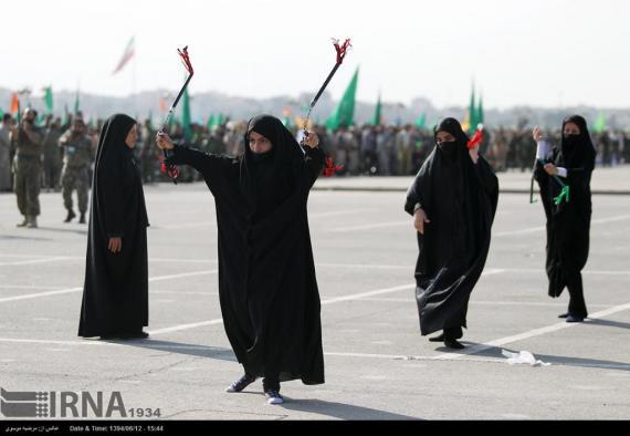 عکس زنان رزمی کار سپاه