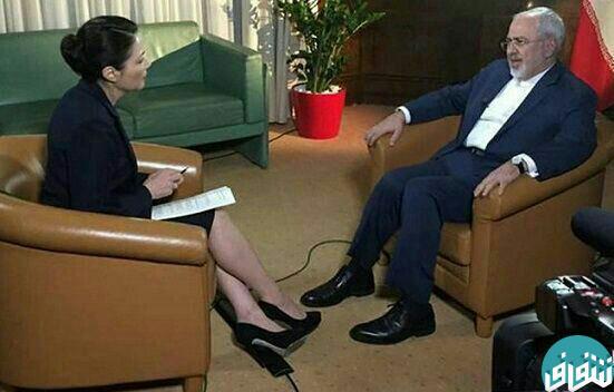 حجاب خانم مجری در مصاحبه با ظریف(+عکس)