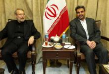 عکس یادگاری دیپلمات ایران و لاریجانی
