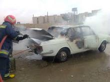 راننده گرفتاردرخودرو درآتش سوخت 